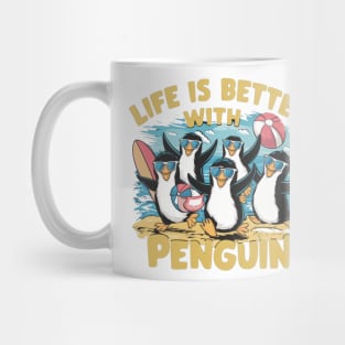 live is better with penguins Mug